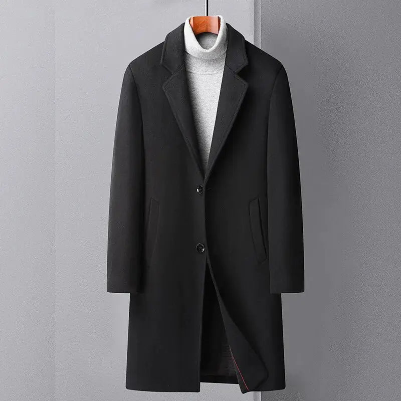 Classic Men's Wool Overcoat