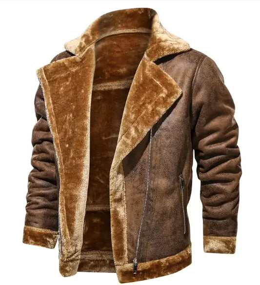 Luxurious Men's Insulated Fur Coat