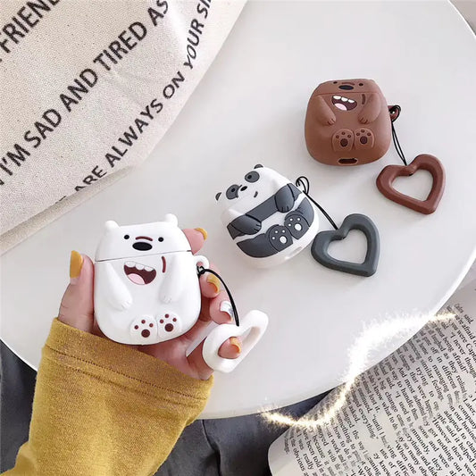 Panda Patterned Silicone AirPods 2 Case