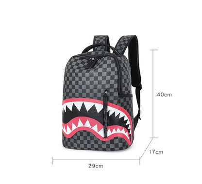 Trendy Shark Backpack for Middle School Students