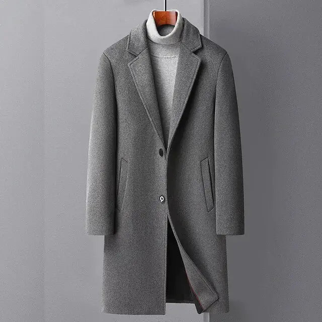 Classic Men's Wool Overcoat
