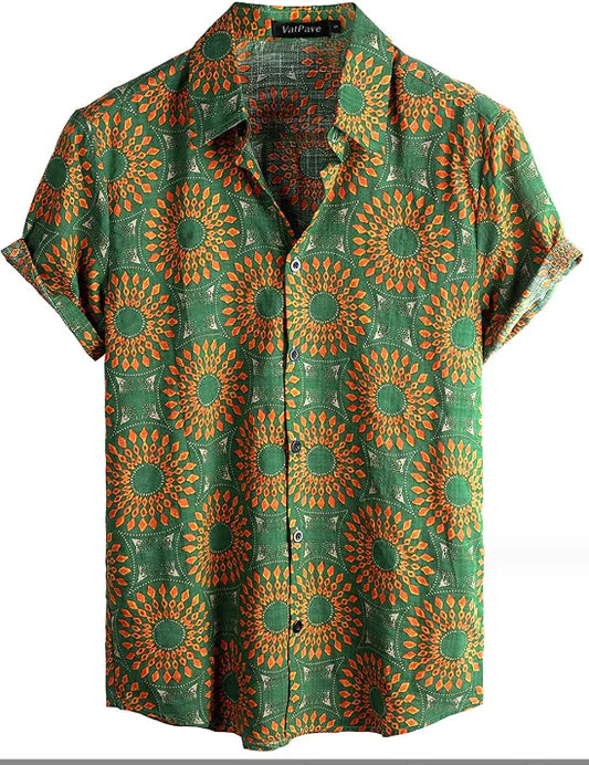 Tropical Breeze Men's Short Sleeve Shirt