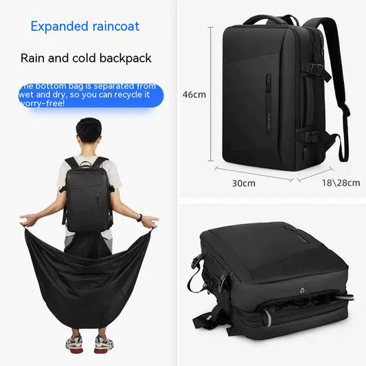Men's Large Capacity Backpack for Business Trips