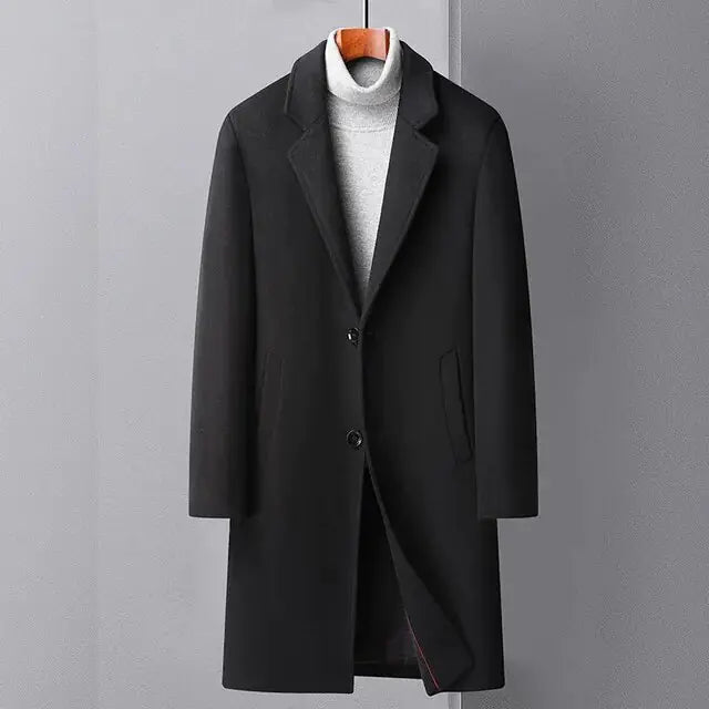 Classic Men's Wool Overcoat