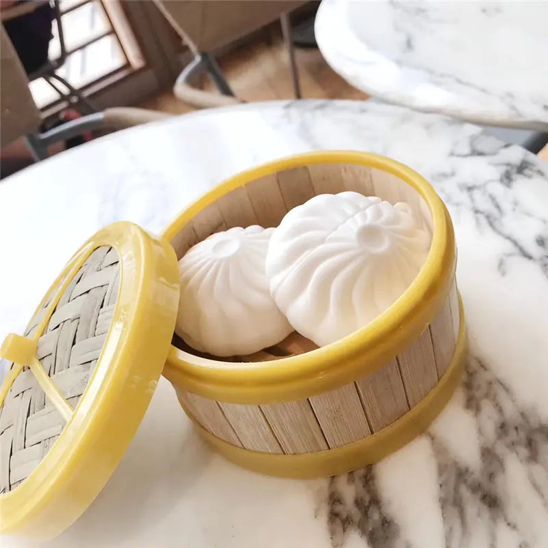 Creative 3D Dumpling AirPods Case with Keychain