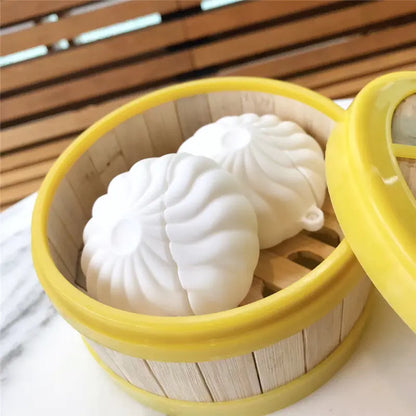 Creative 3D Dumpling AirPods Case with Keychain