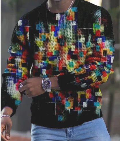 Men's Stylish Camo Long Sleeve Shirt
