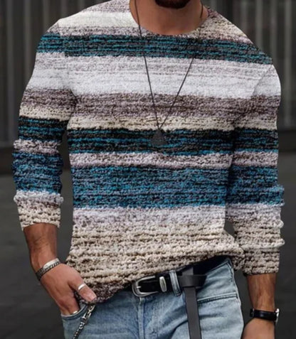 Men's Stylish Camo Long Sleeve Shirt