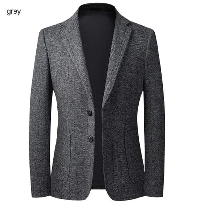 Elegant Plaid Wool Coat