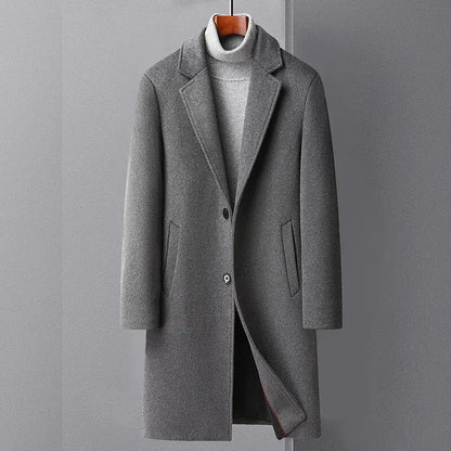 Classic Men's Wool Overcoat
