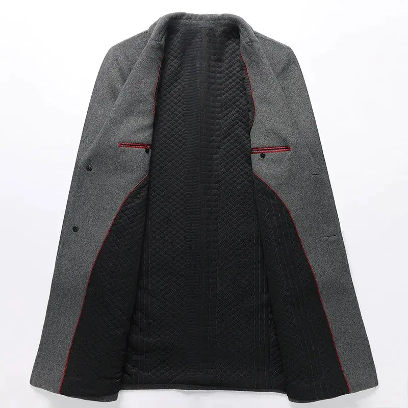Classic Men's Wool Overcoat